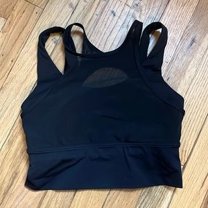 Lululemon black with mesh workout bra top